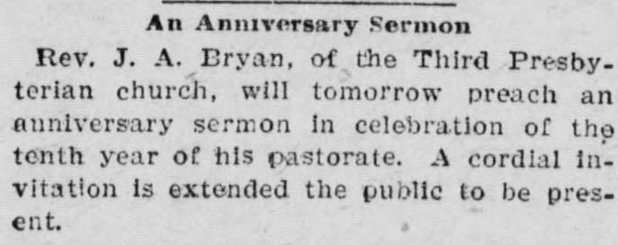 An Anniversary Sermon